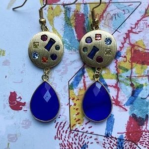 Multi-gemstone earrings